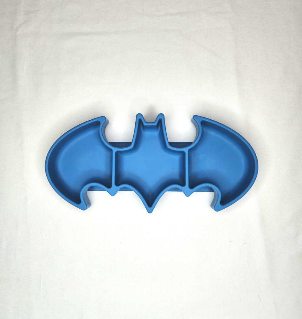 Bumkins 100% Food Grade Silicone Suction Snack Plate Batman