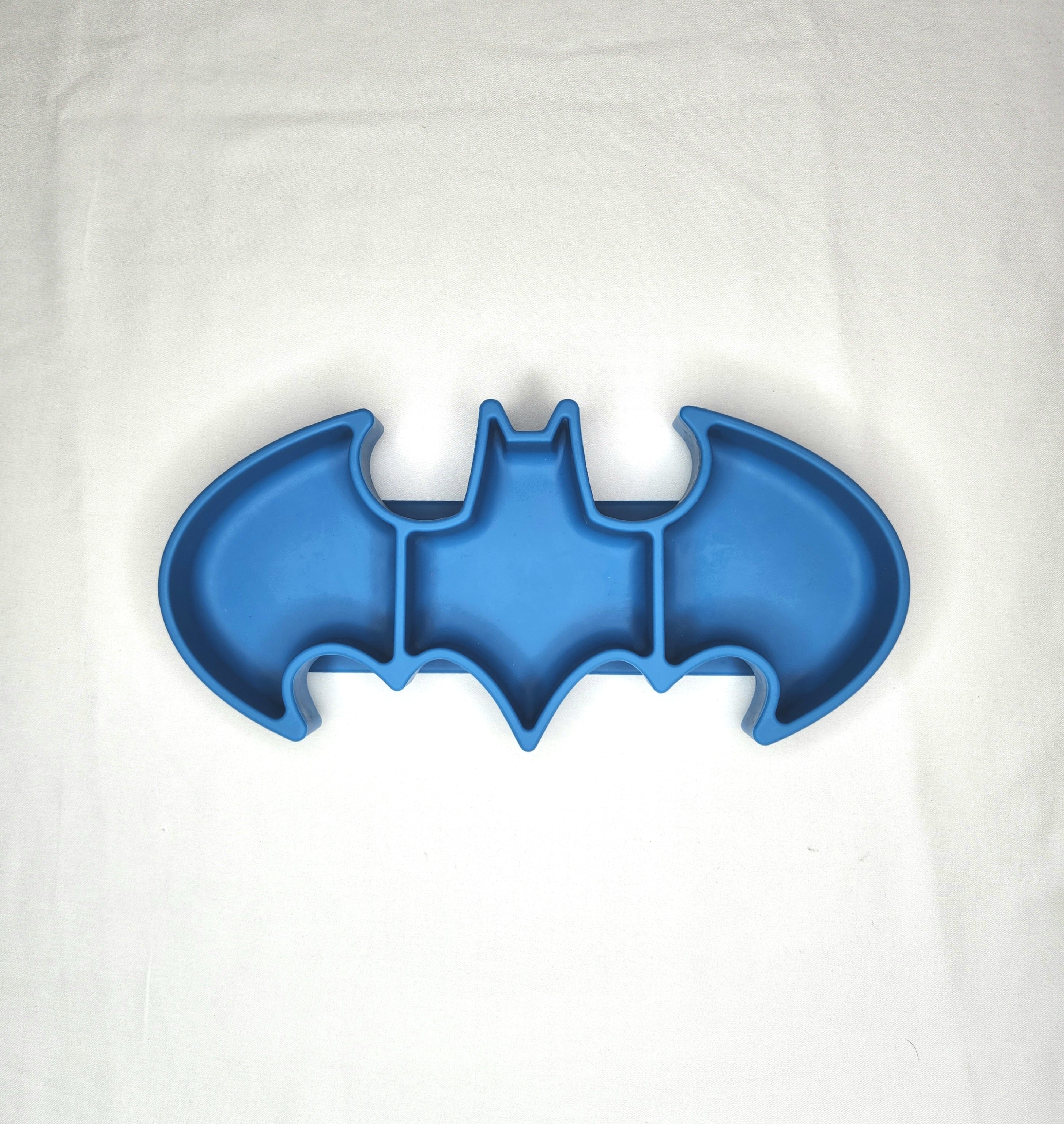 Bumkins 100% Food Grade Silicone Suction Snack Plate Batman