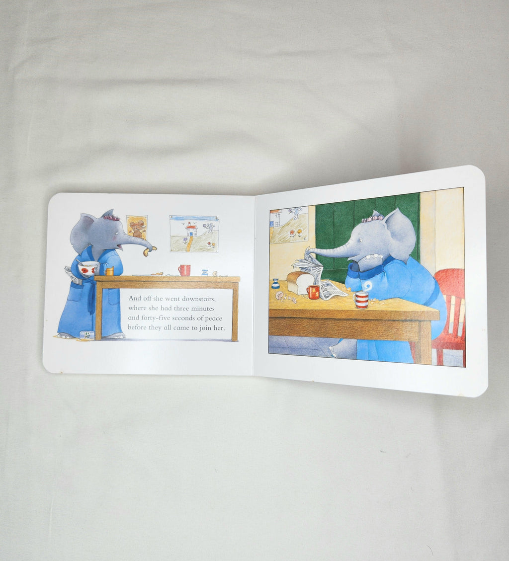 Five Minutes' Peace Board Book Set with Plush Elephant 13cm (Hard cover)