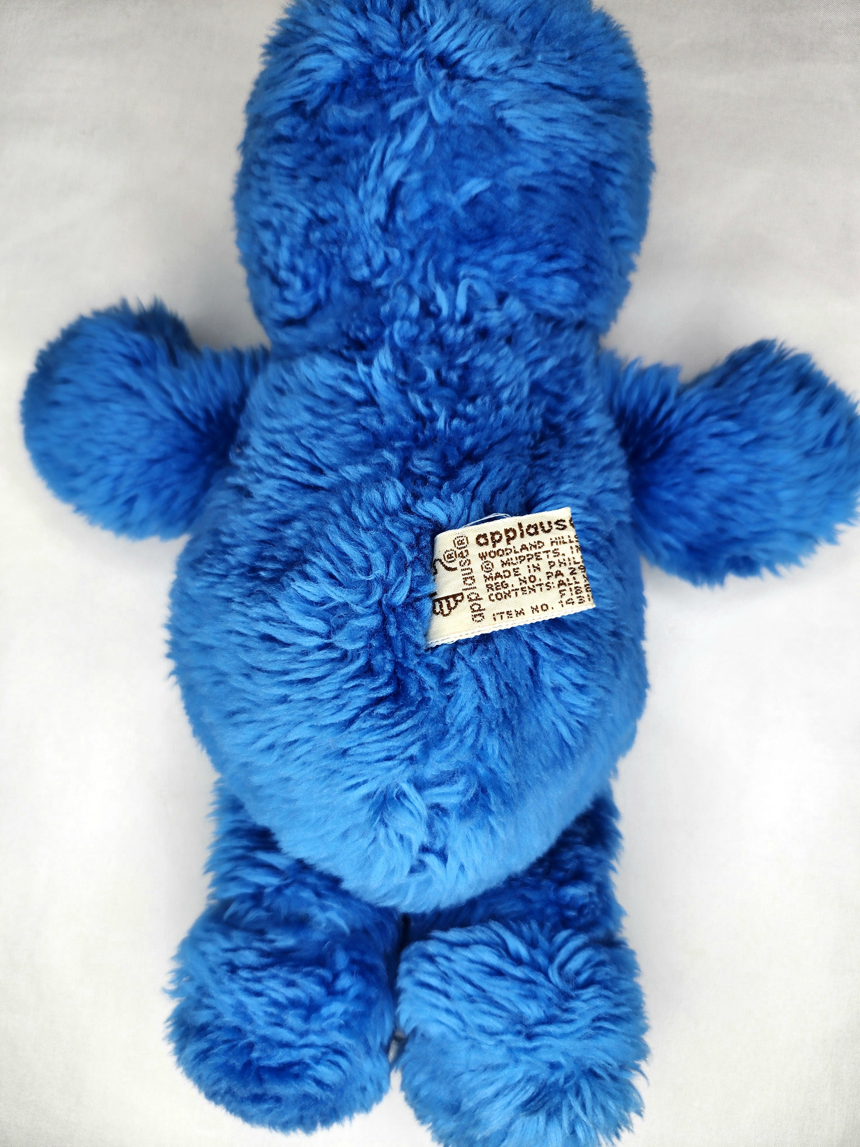 Vintage Sesame Street Cookie Monster Soft Toy 28cm