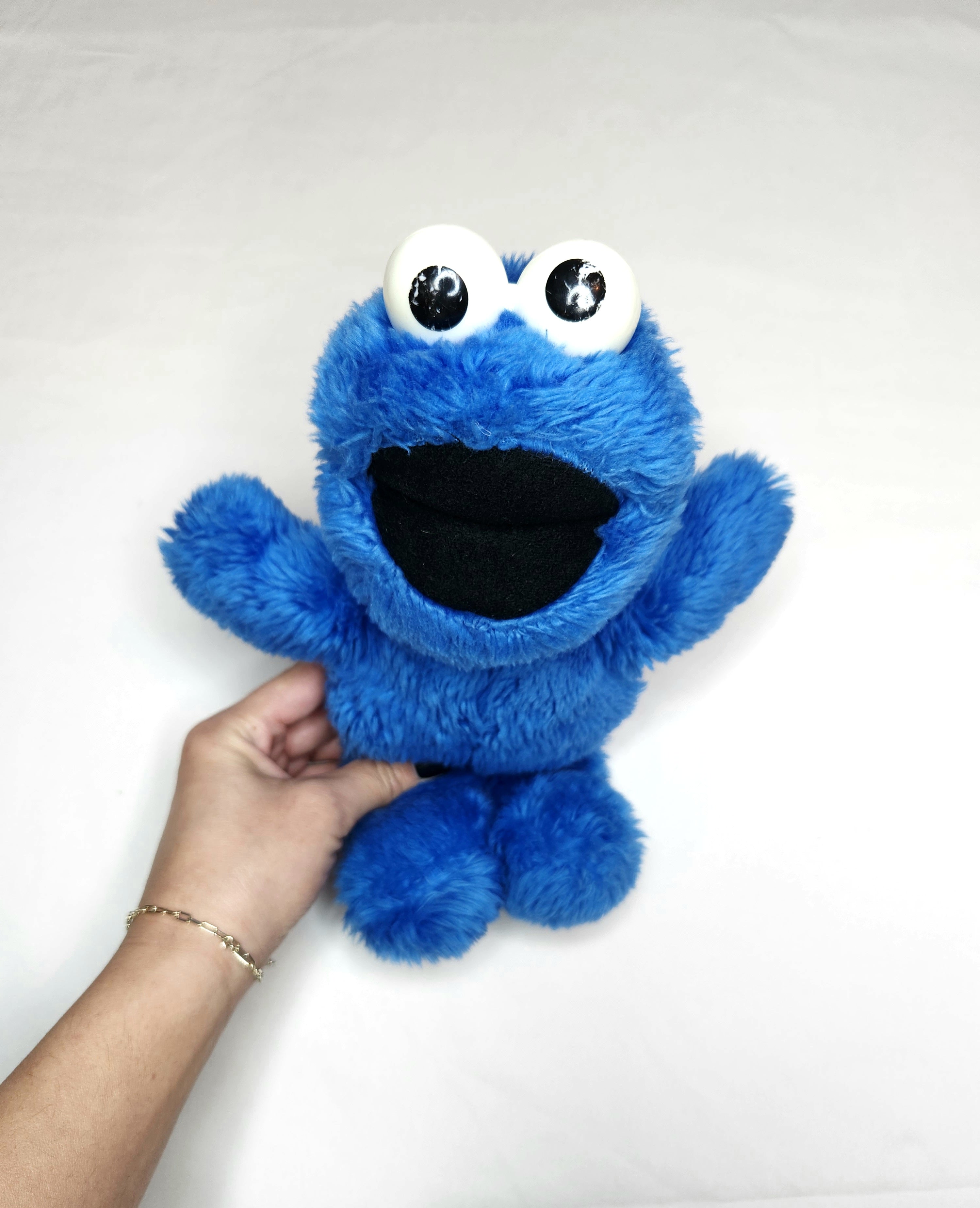 Vintage Sesame Street Cookie Monster Soft Toy 28cm