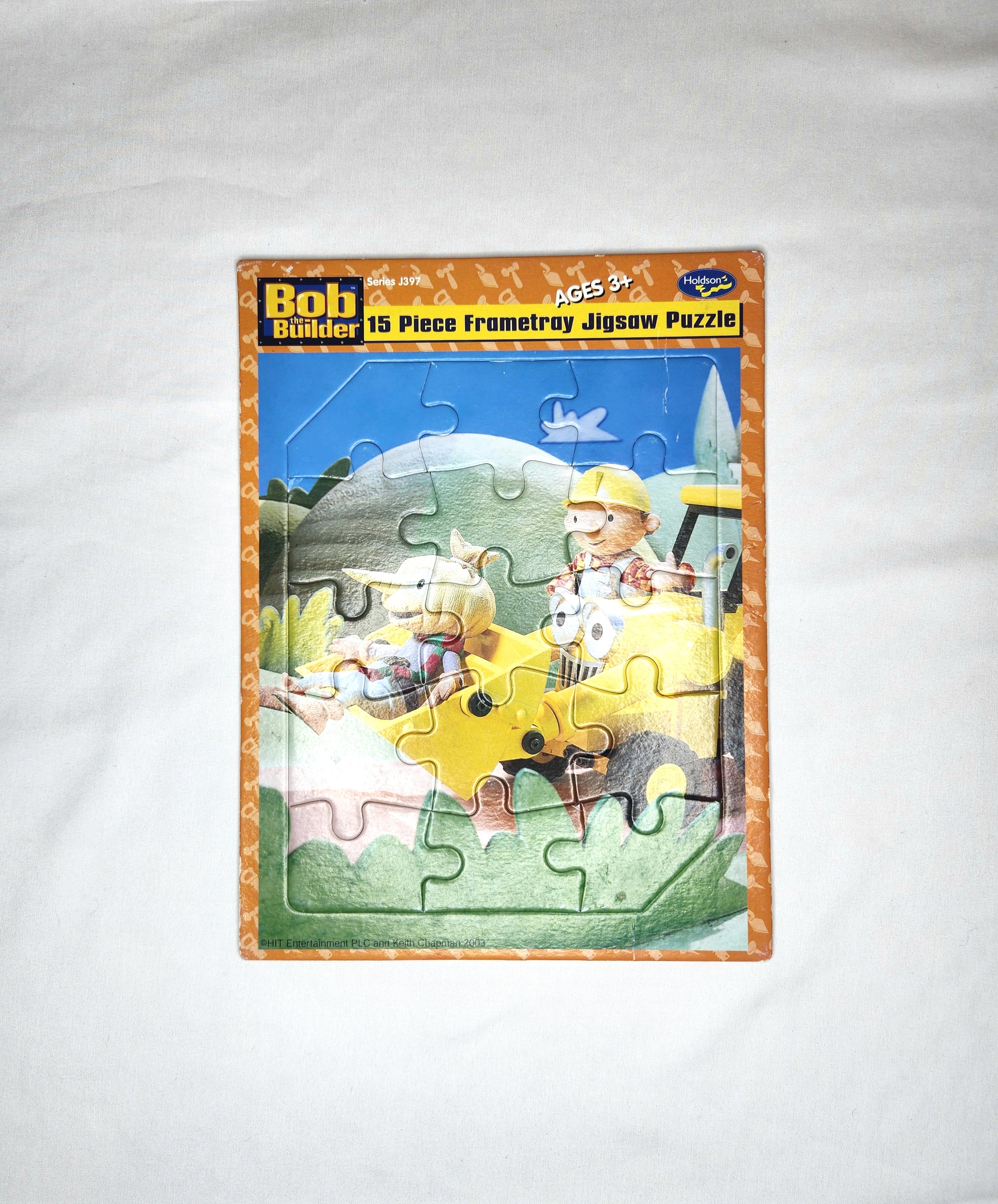 Vintage 2003 Holdson Bob the Builder Puzzle 15 Pieces