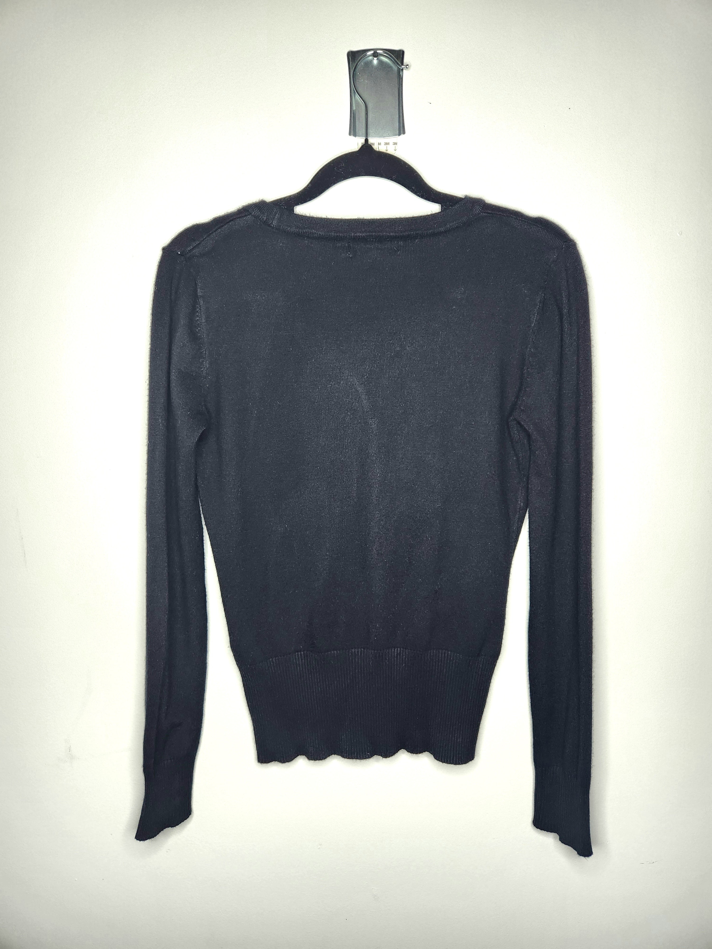 Glassons Fine Knit Button Front V-Neck Cardigan (Size 10)