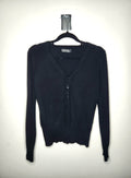 Glassons Fine Knit Button Front V-Neck Cardigan (Size 10)
