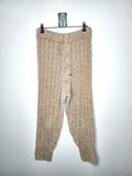 Simple and Sunday Chunky Cable Knit Tapered Leg Lounge Pants (Size 8)