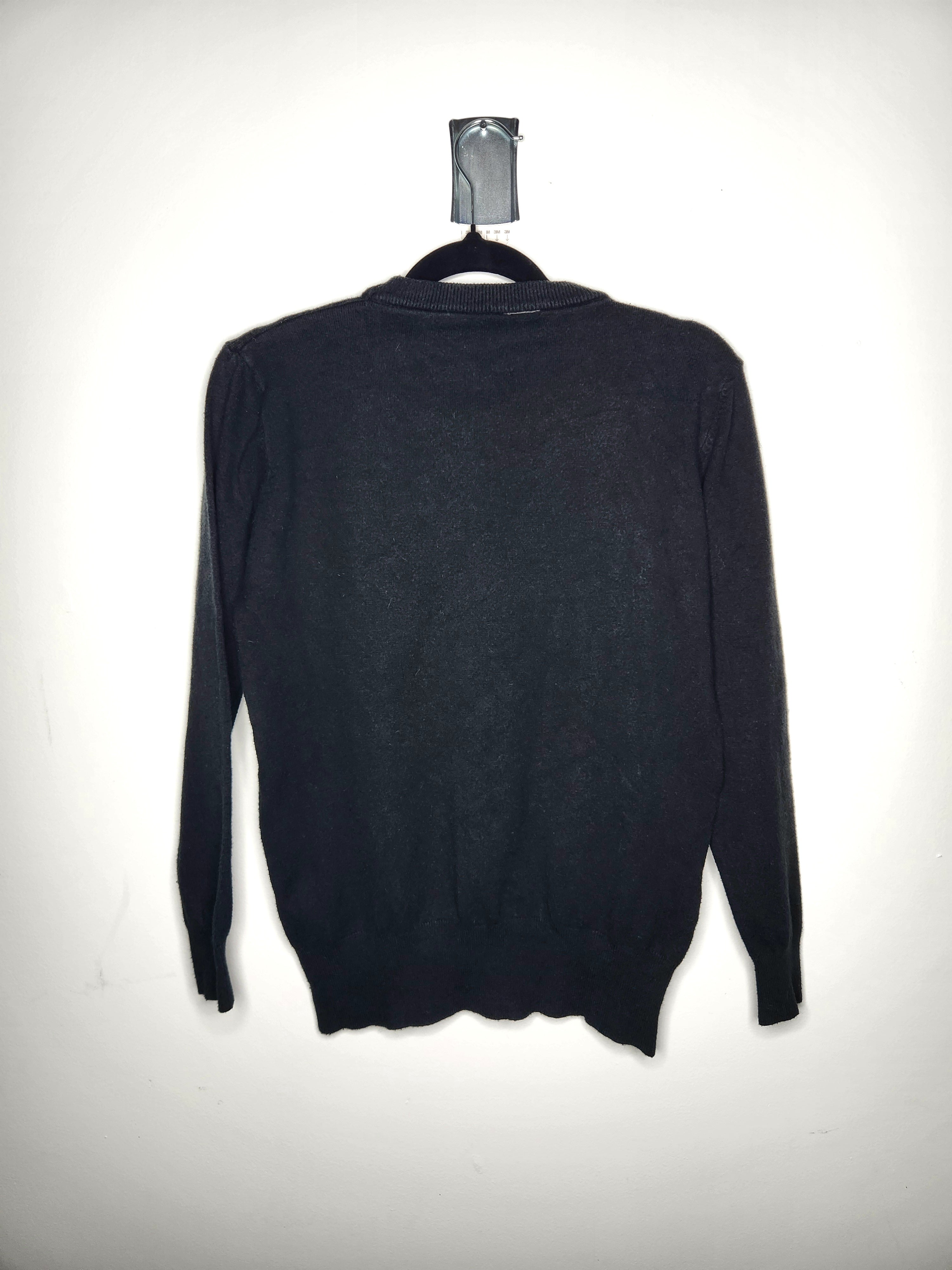 Argyle Wool Blend Knit Top Long Sleeve Crew Neck Sweater (Size 8)