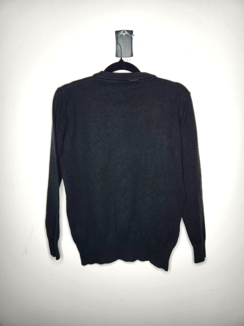 Argyle Wool Blend Knit Top Long Sleeve Crew Neck Sweater (Size 8)
