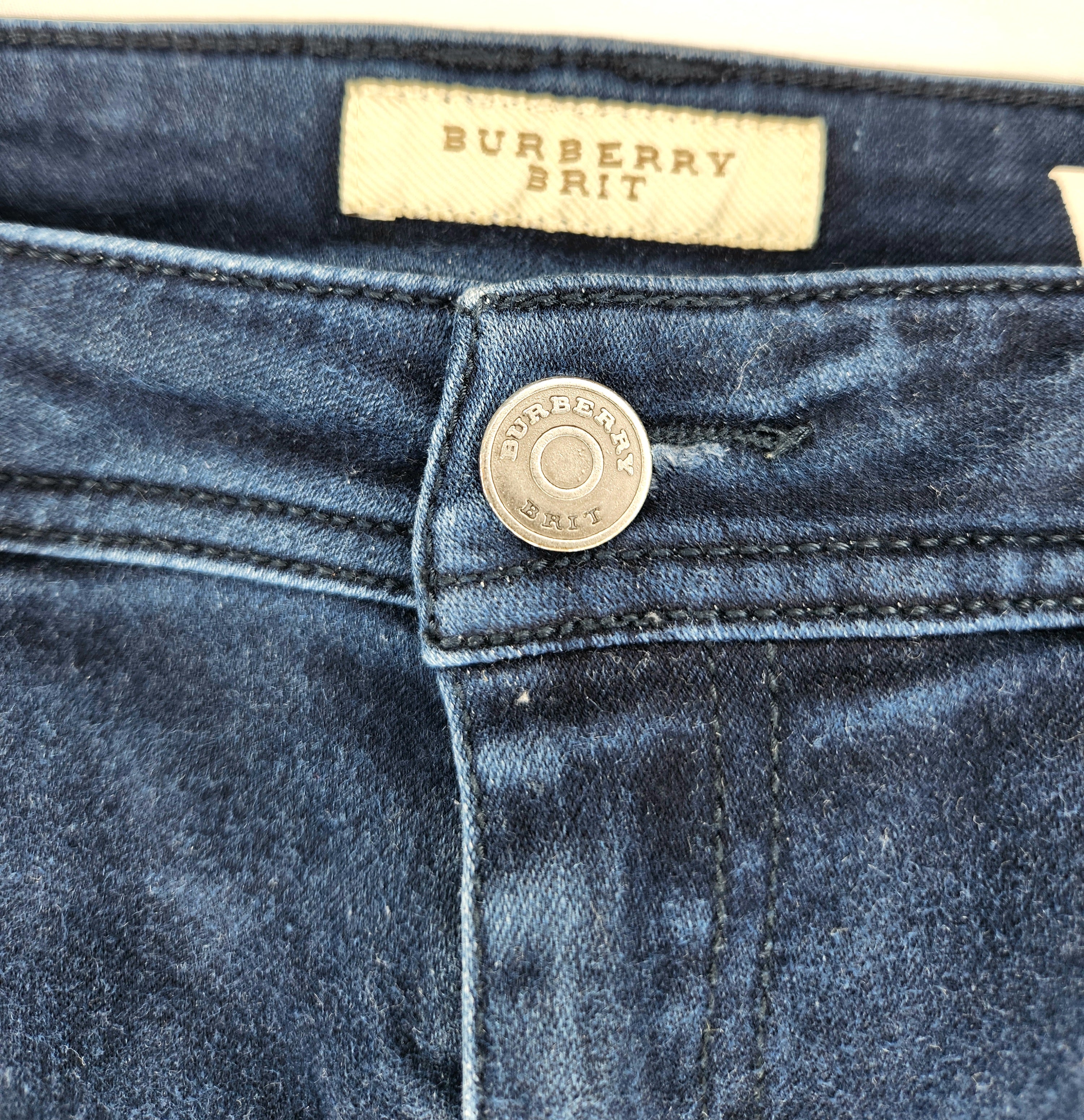 Burberry Brit Luxury Westbourne Skinny Leg Designer Jeans (Size 8)