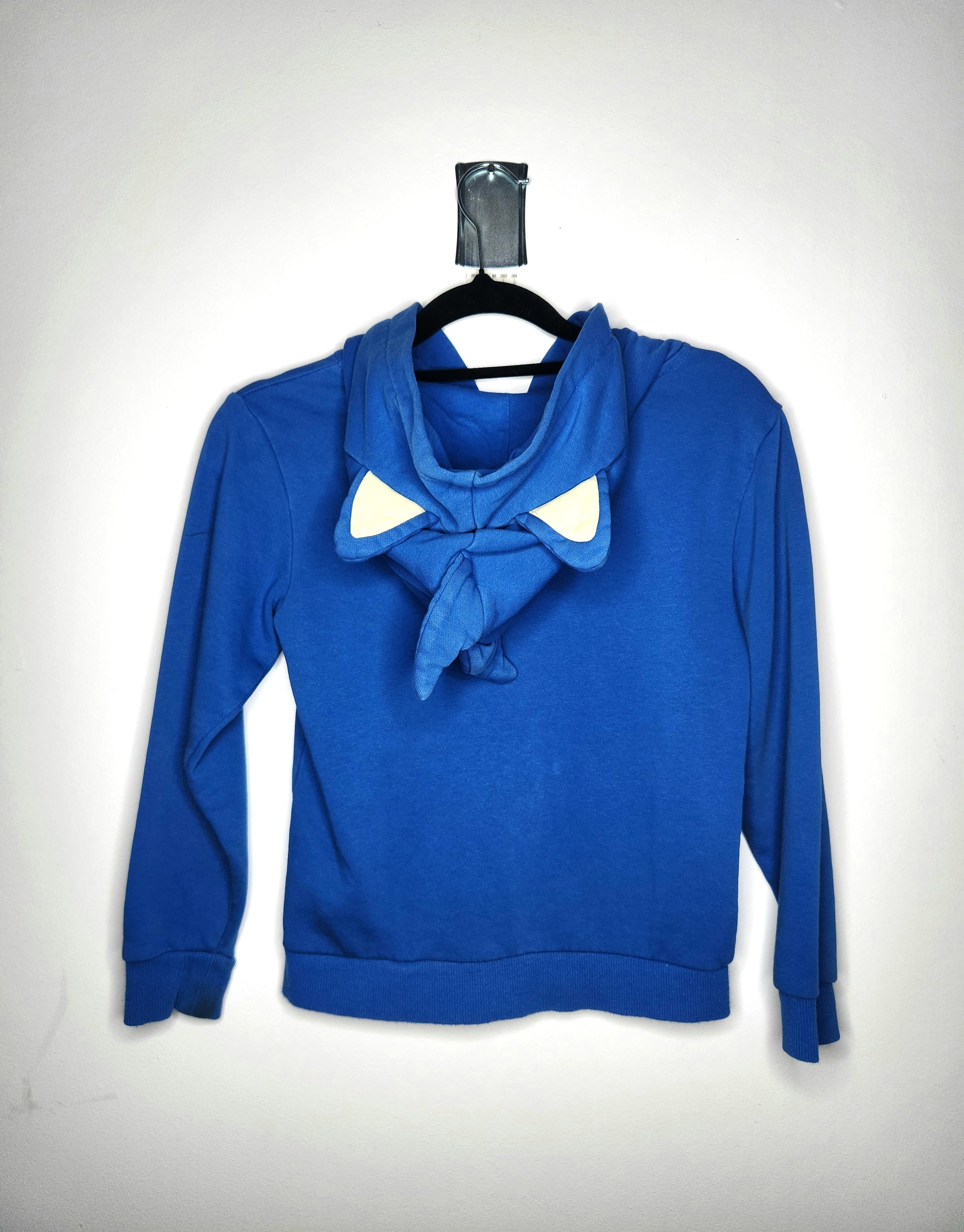 H&M Licensed Sonic the Hedgehog Full Zip Hooded Sweatshirt with 3D Ears (Size 7 years)