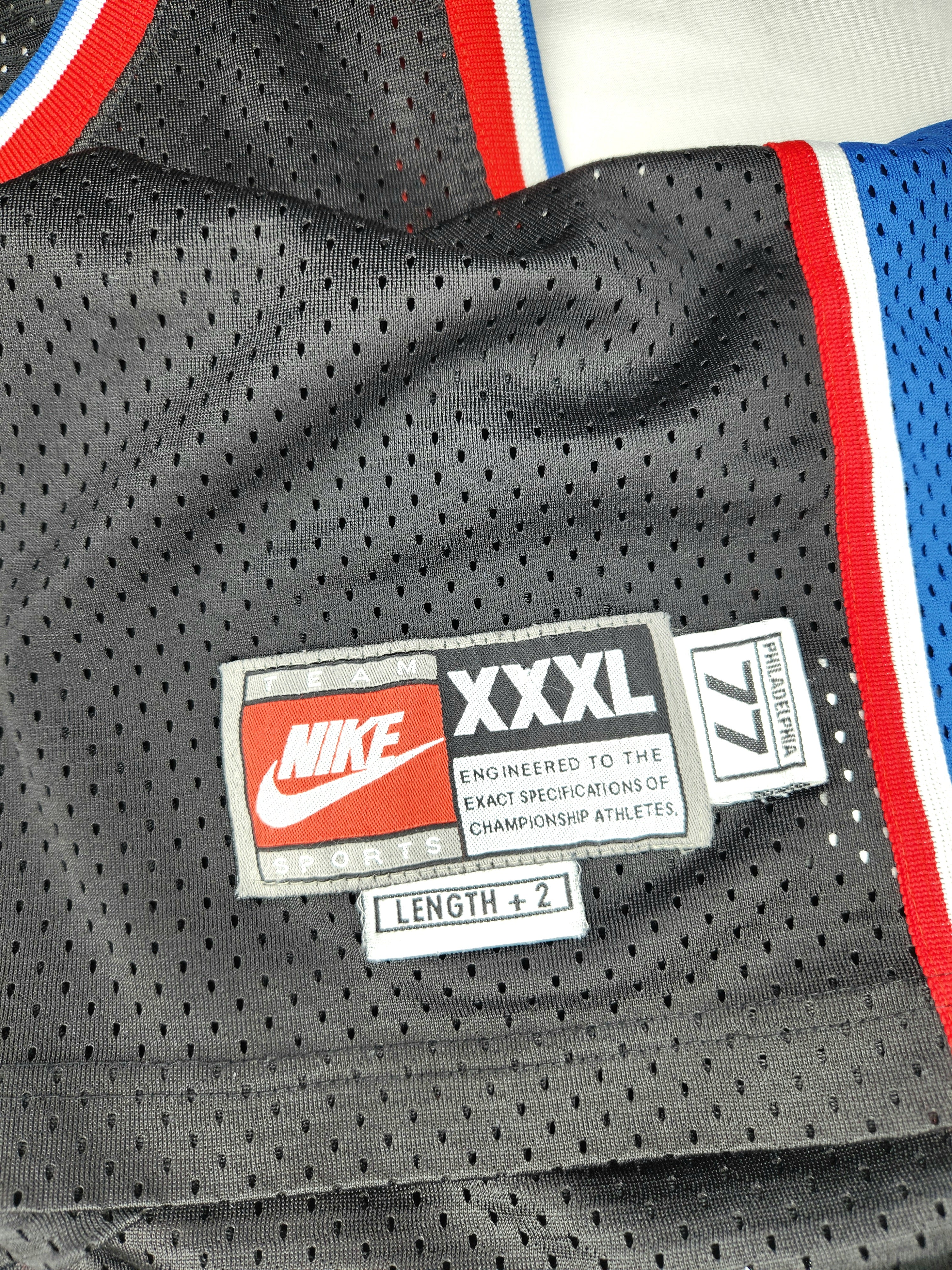 Nike NBA Philadelphia 76s Allen Iverson #3 Basketball Singlet (Size 3XL +2 Tall)