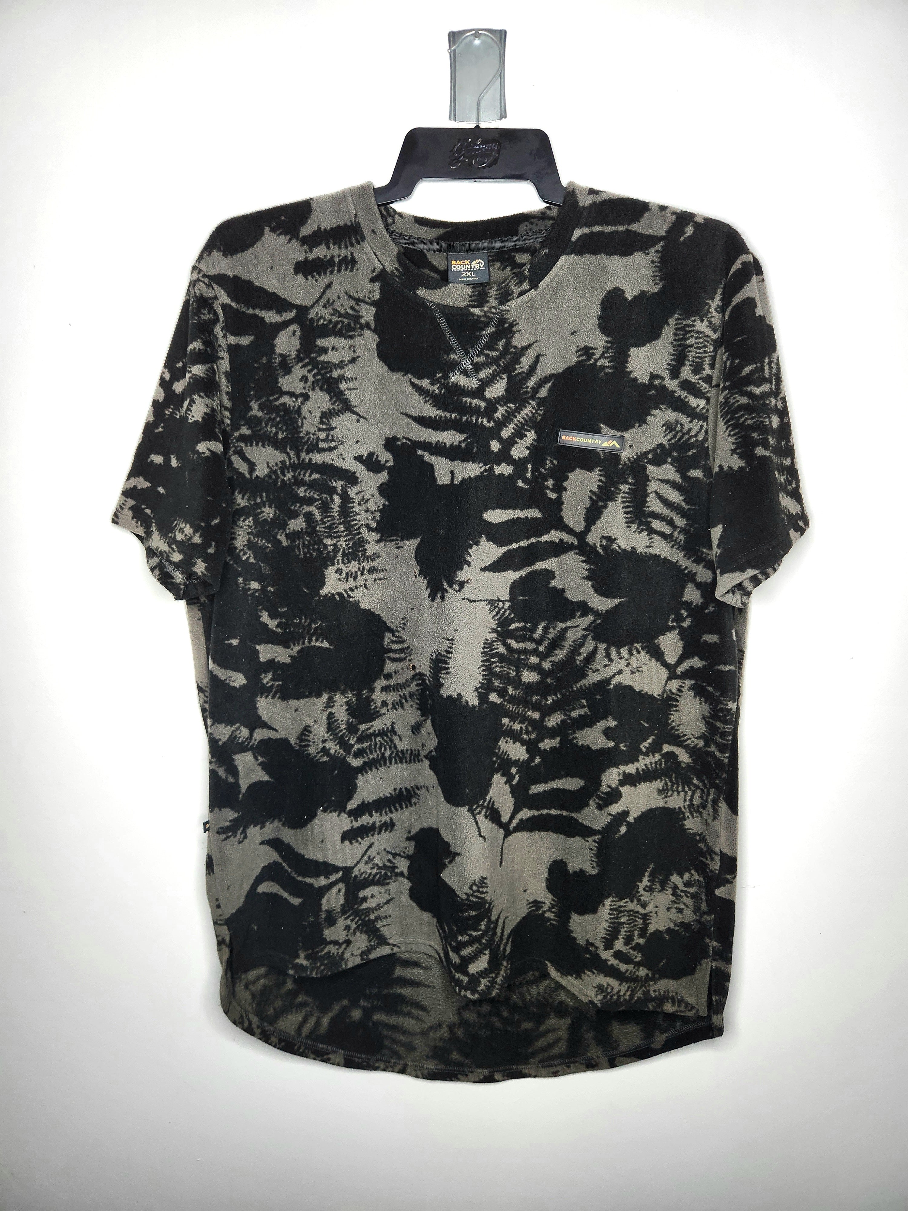 Back Country Fleece Fern Camo Print Terry Tee (Size 2XL)