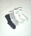 Anko Cotton Crew Socks with Grip Set of 4 (Size 1-2 years)
