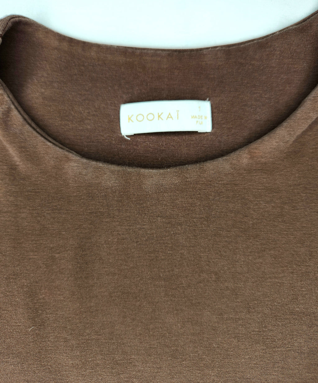Kookai Basic Long Sleeve Top (Size 8)