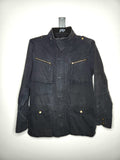 FGX Men East Village Military Field Jacket Utility Coat with Concealed Hood (Size L)