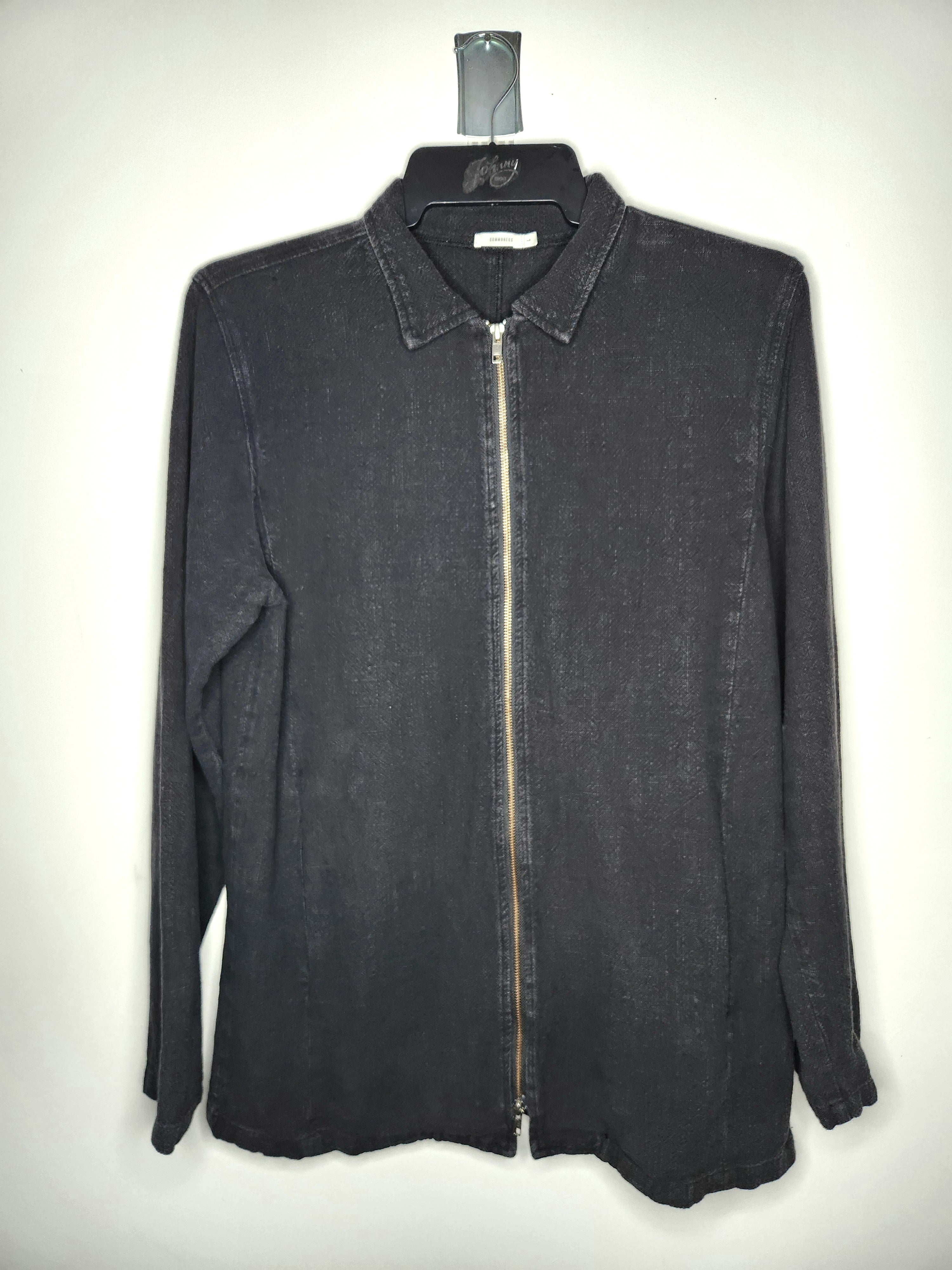Commoners Linen Blend Collared Zip Overshirt Lightweight Jacket (Size L)