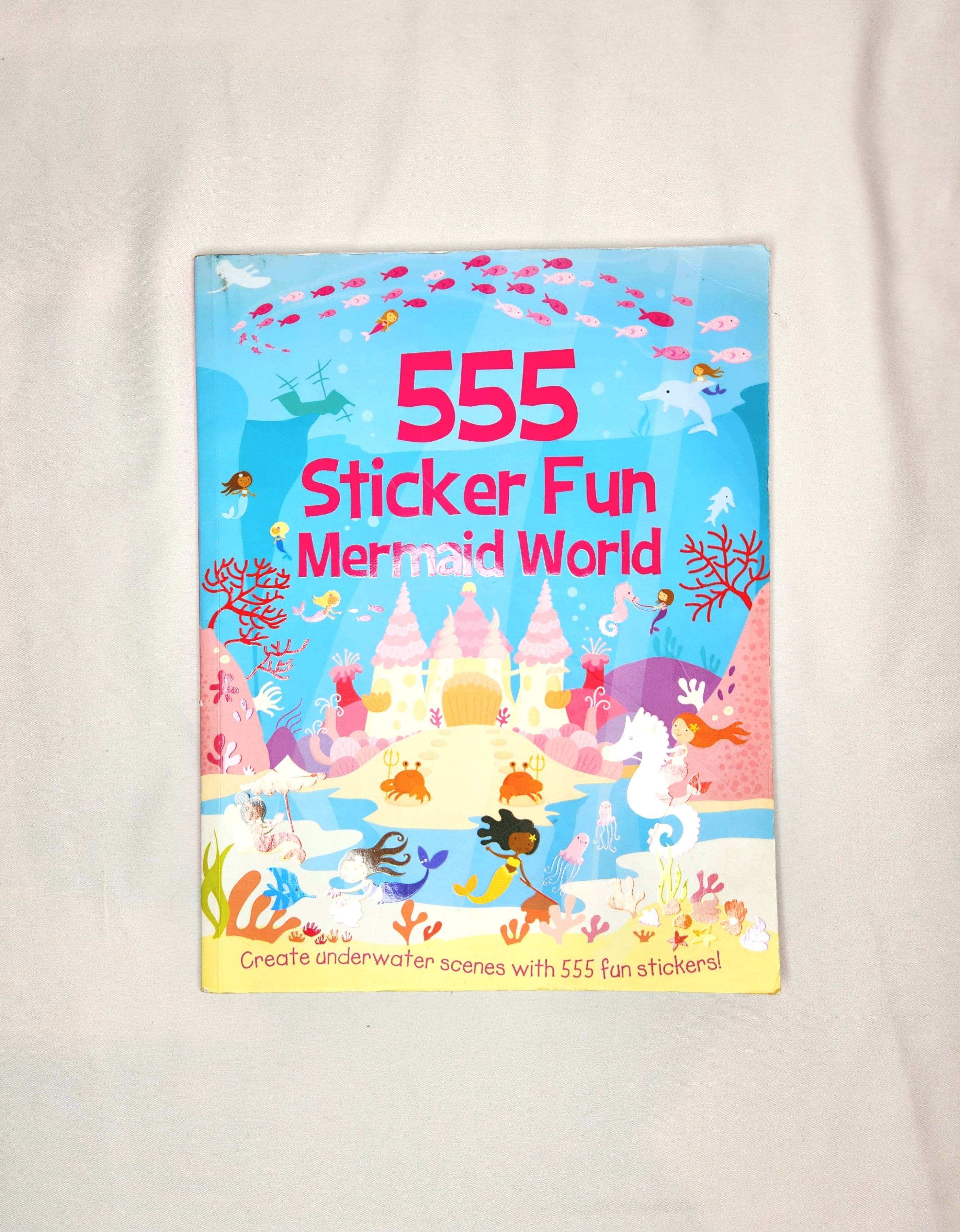 555 Sticker Fun Mermaid World Book (Soft Cover)