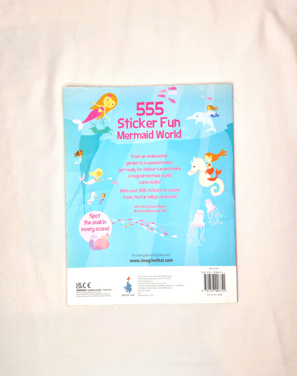 555 Sticker Fun Mermaid World Book (Soft Cover)