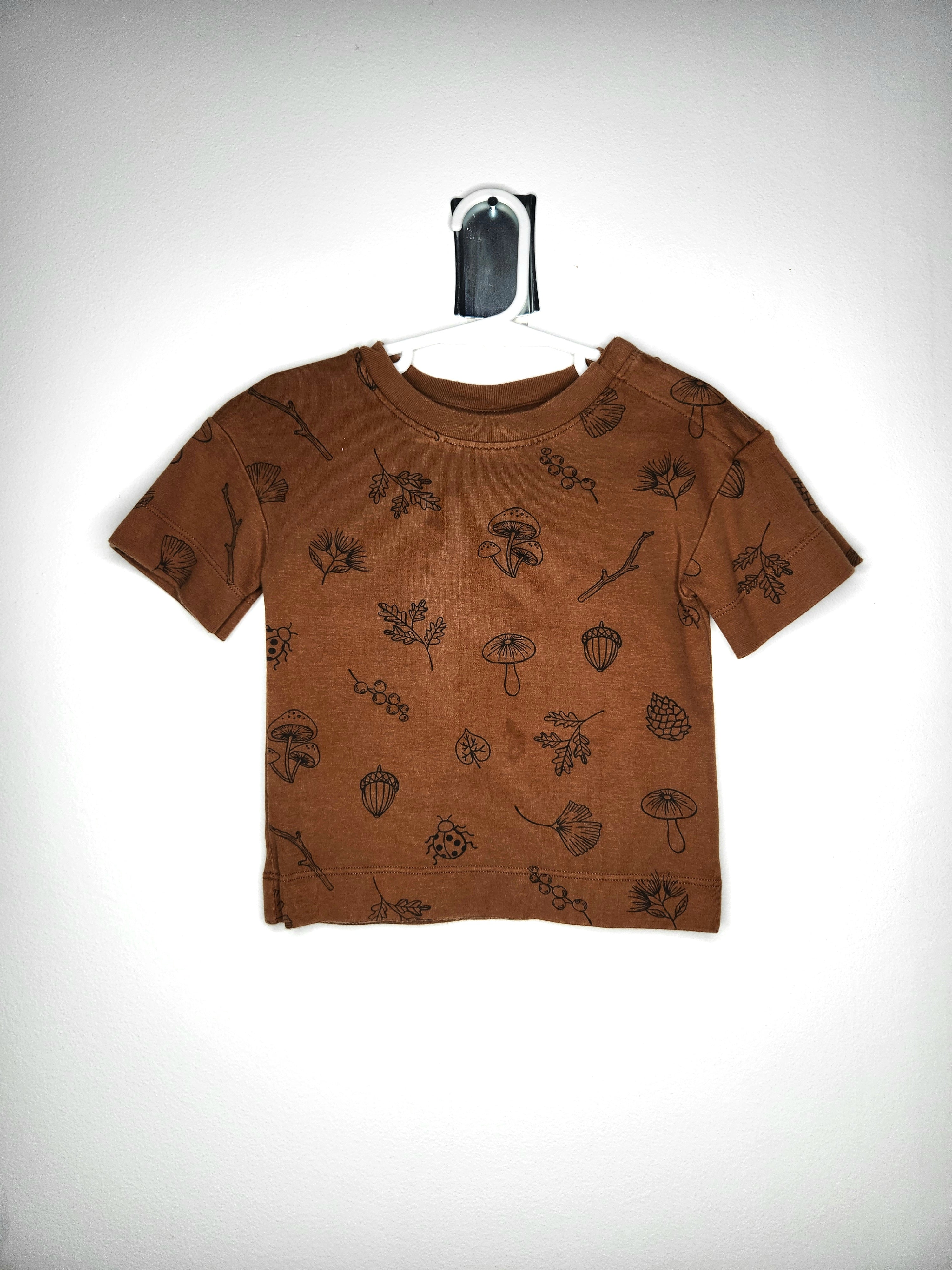 Ziwi Baby Organic Cotton Forest Tee with Shoulder Snap Buttons (Size 12-18m)