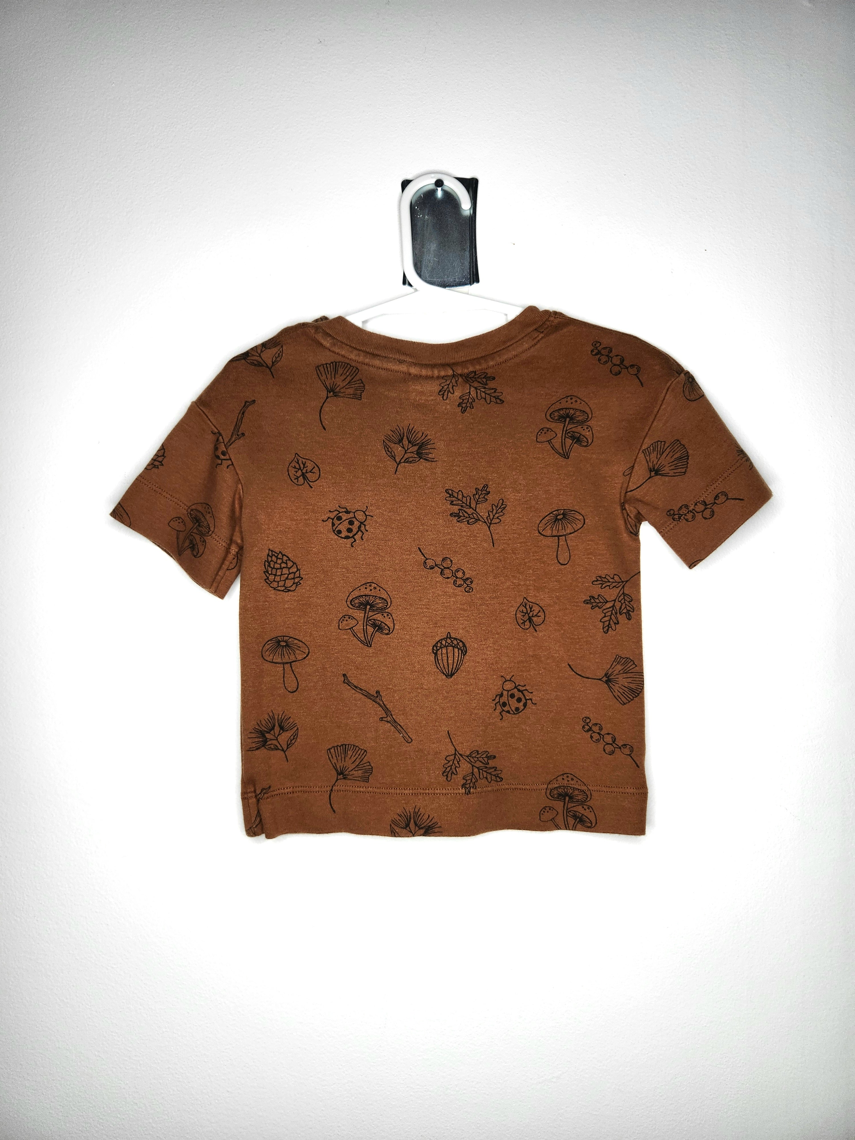Ziwi Baby Organic Cotton Forest Tee with Shoulder Snap Buttons (Size 12-18m)