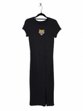 Tiger Bodycon Maxi Dress (Size 8)
