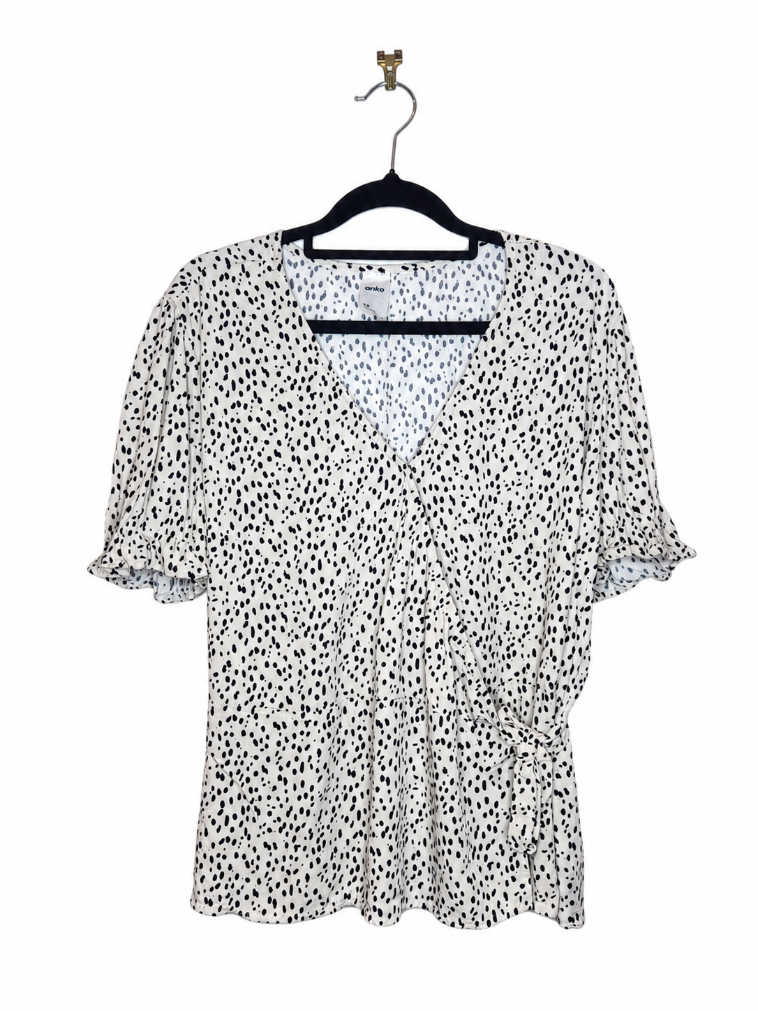 Anko Spotted Wrap Blouse with Elasticated Waist Band (Size 16)