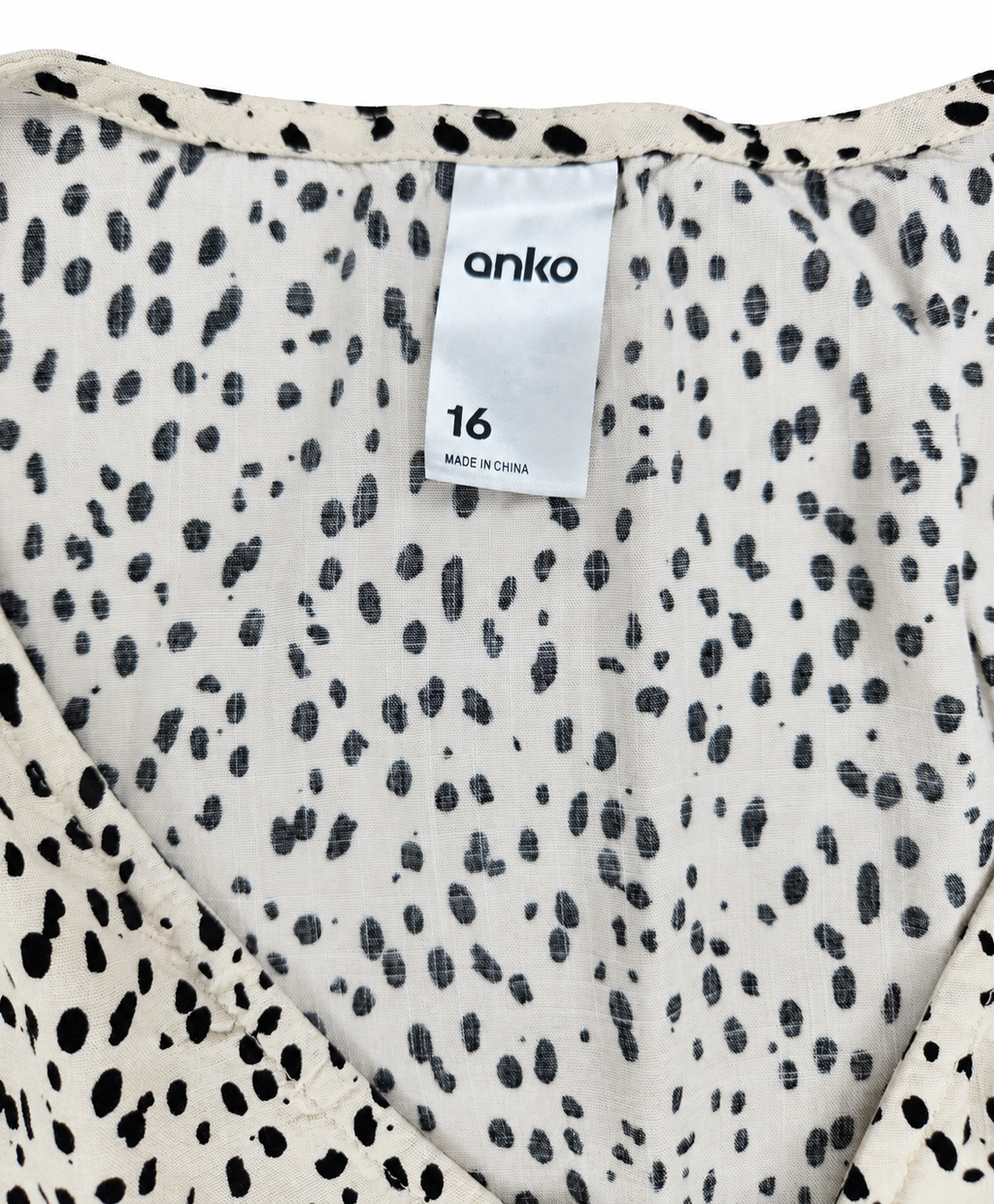 Anko Spotted Wrap Blouse with Elasticated Waist Band (Size 16)