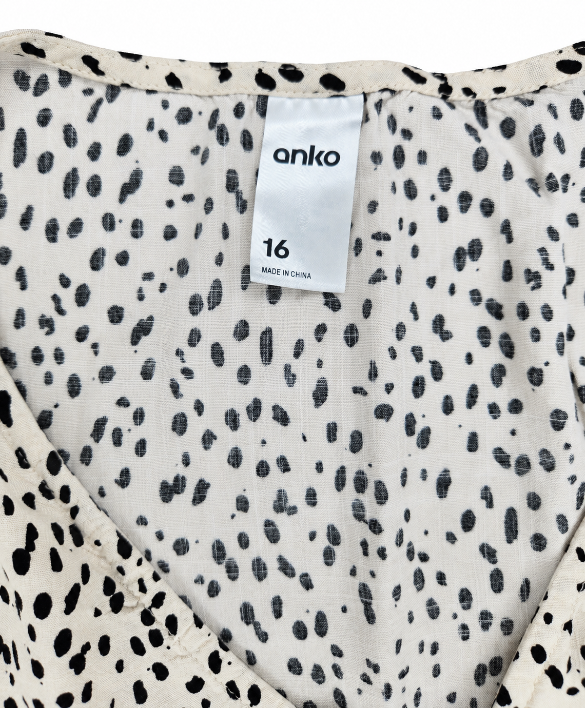 Anko Spotted Wrap Blouse with Elasticated Waist Band (Size 16)