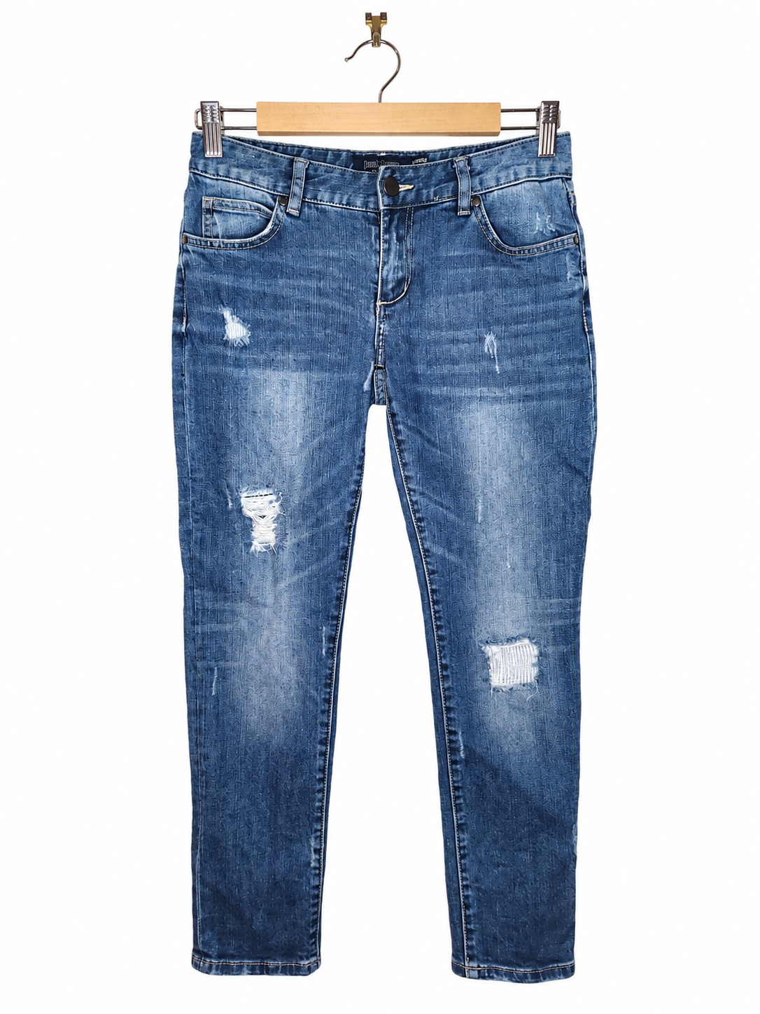 Just Jeans Low Rise Distressed Skinny Jeans (Size 8)