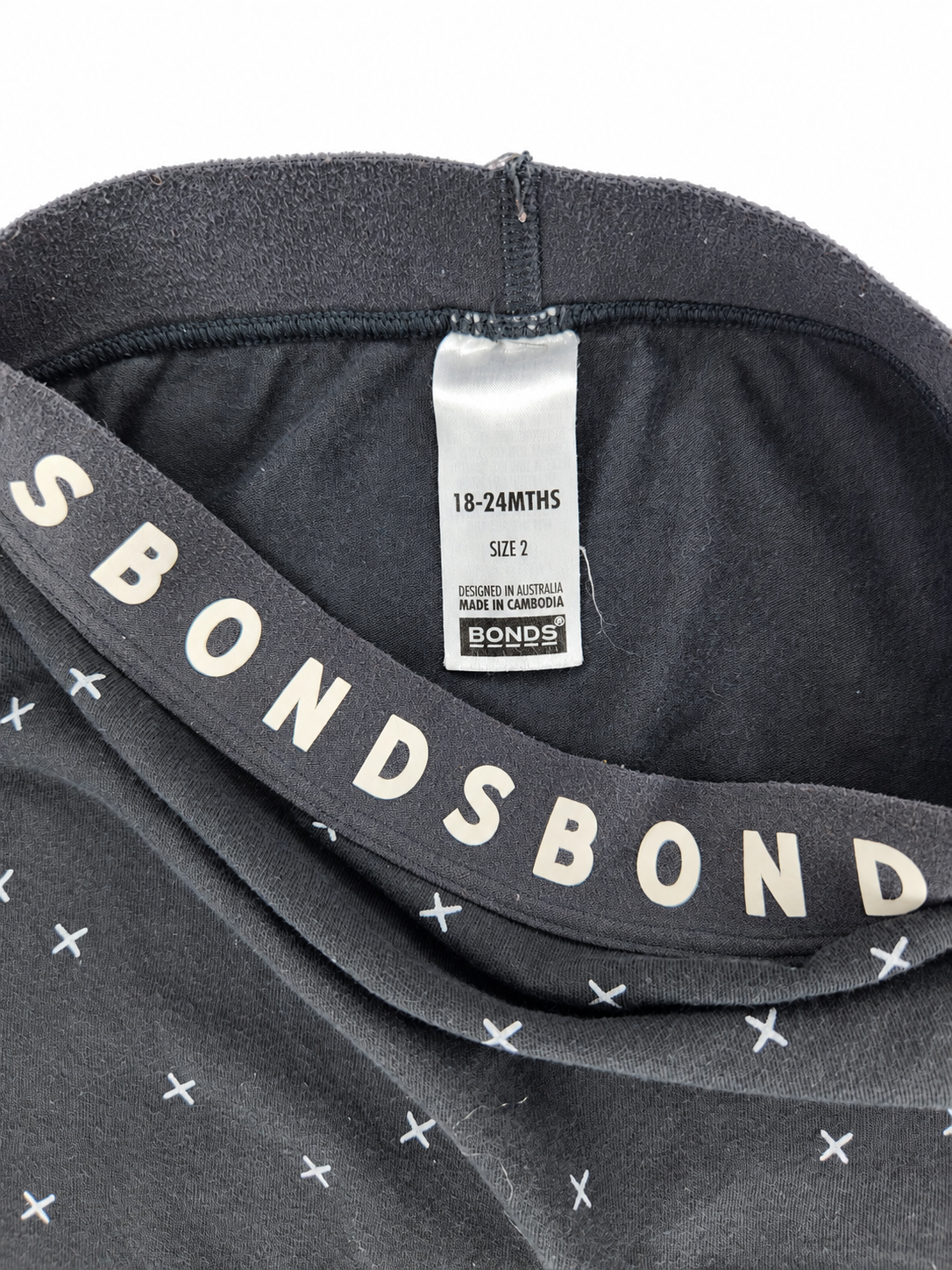 Bonds Cross Print Leggings (Size 18-24m)