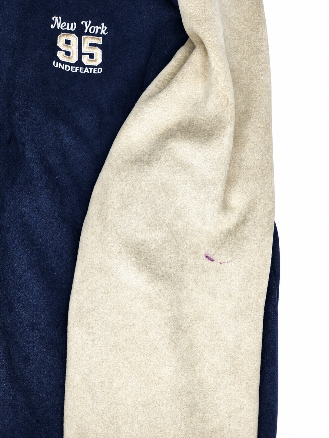 yd. Suede Style New York 95 Varsity Jacket (Size L)