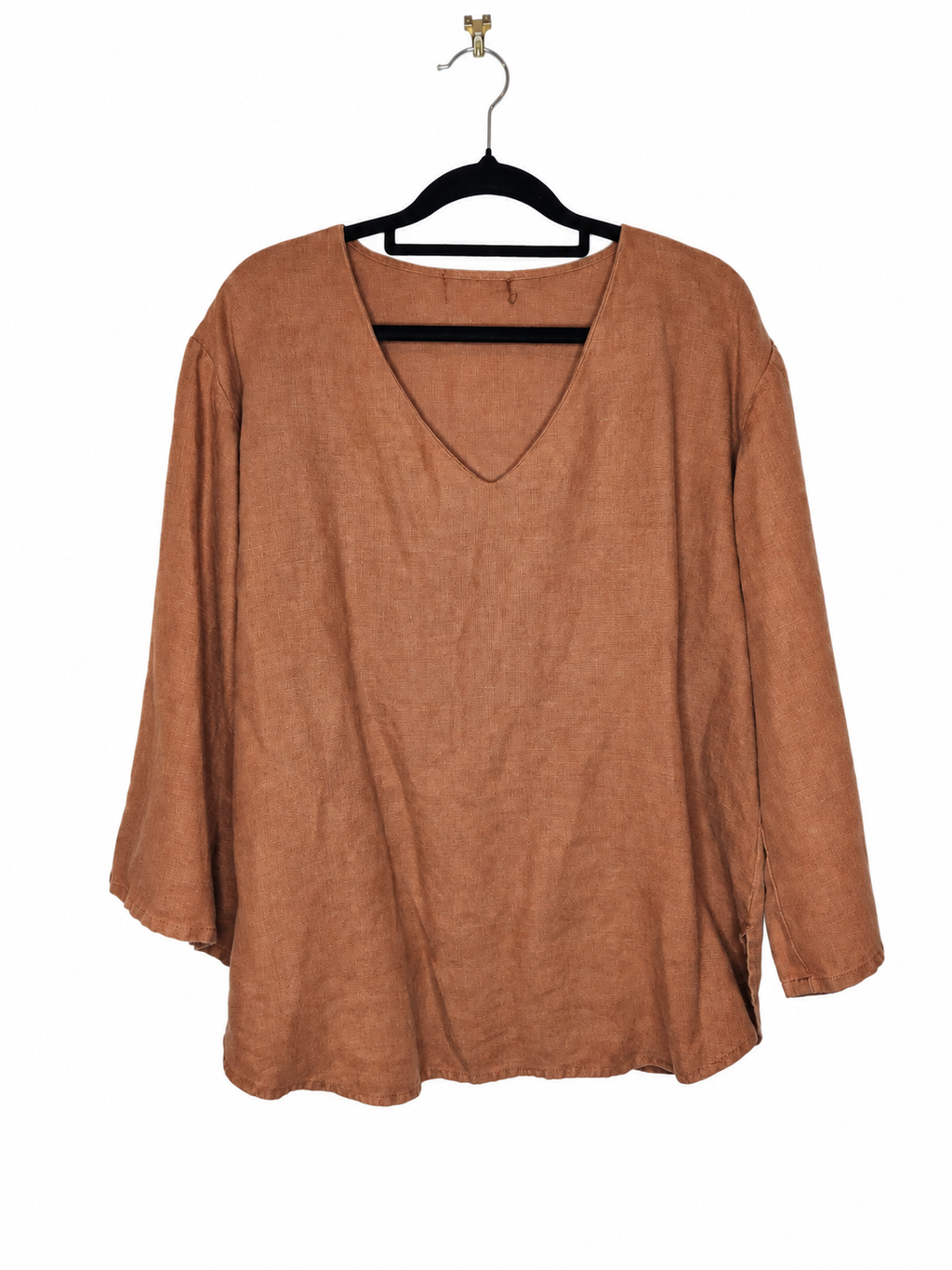 Relaxed Fit V-Neck Blouse (Size 14)