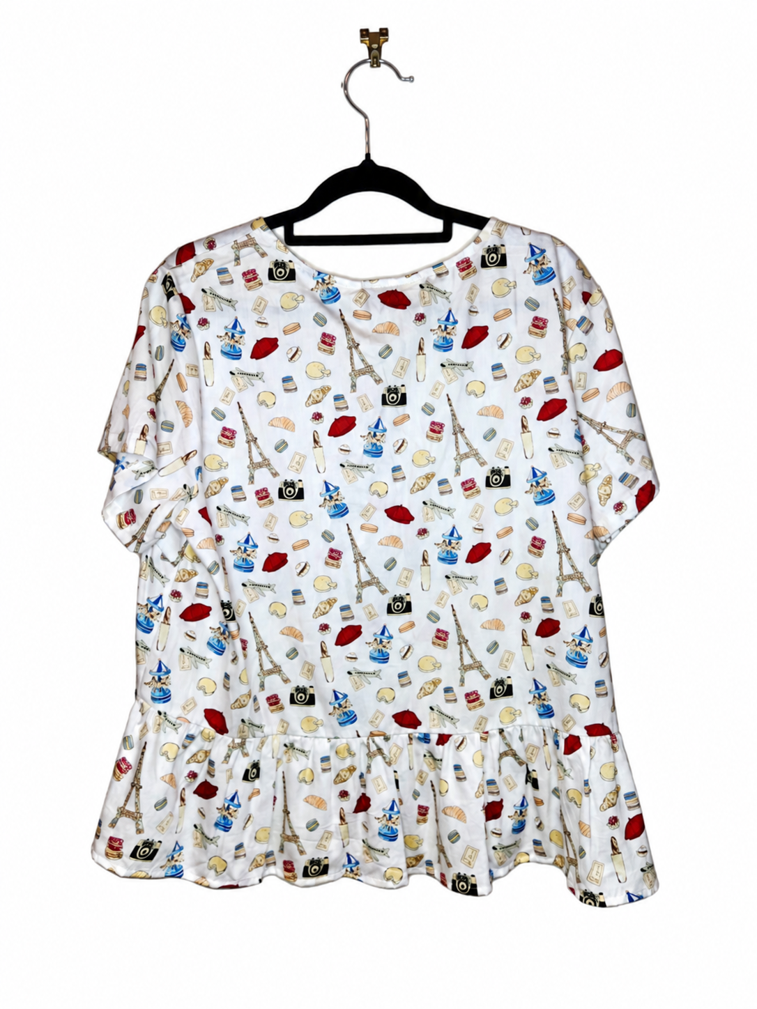 Peter Alexander Paris Print Ruffle PJ Set NEW (Size 12)