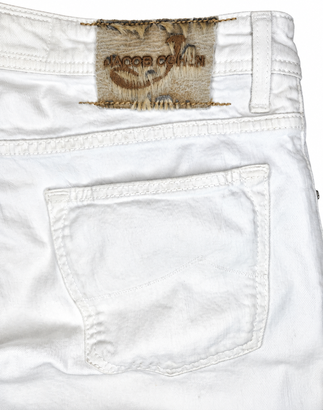 Jacob Cohen Premium Straight Leg Tailored Denim Jeans with Button Closure (Size L)