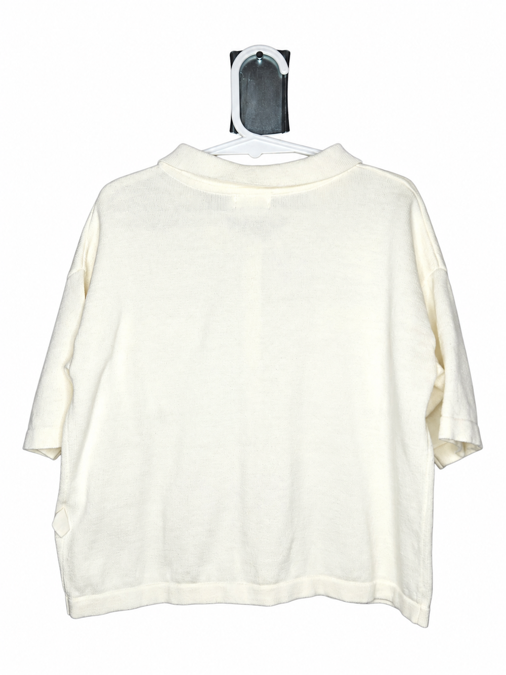 Awamae Oversized Knit Button-up Boxy Fit Polo Tee (Size 2 years)