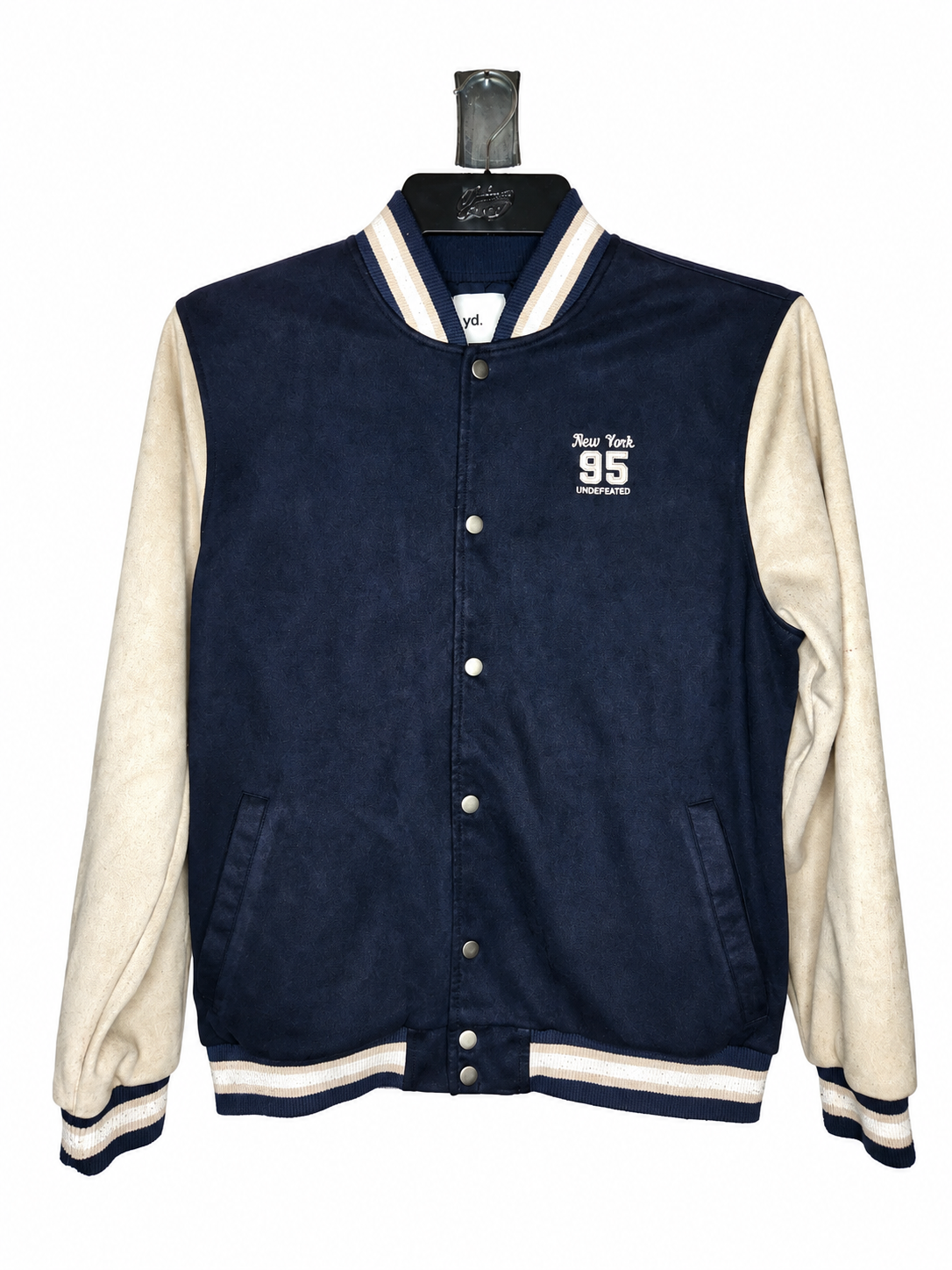 yd. Suede Style New York 95 Varsity Jacket (Size L)