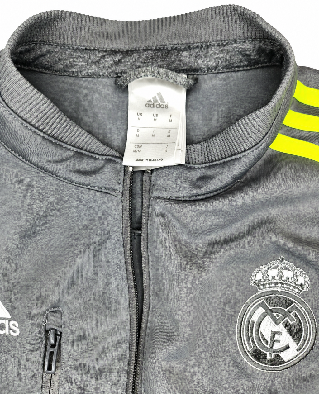 Adidas 2014 Licensed Real Madrid Full Zip Football Soccer Track Jacket (Size M)