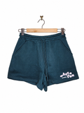 White Fox Fleece Lined Wide Fit Lounge Shorts (Size 6)