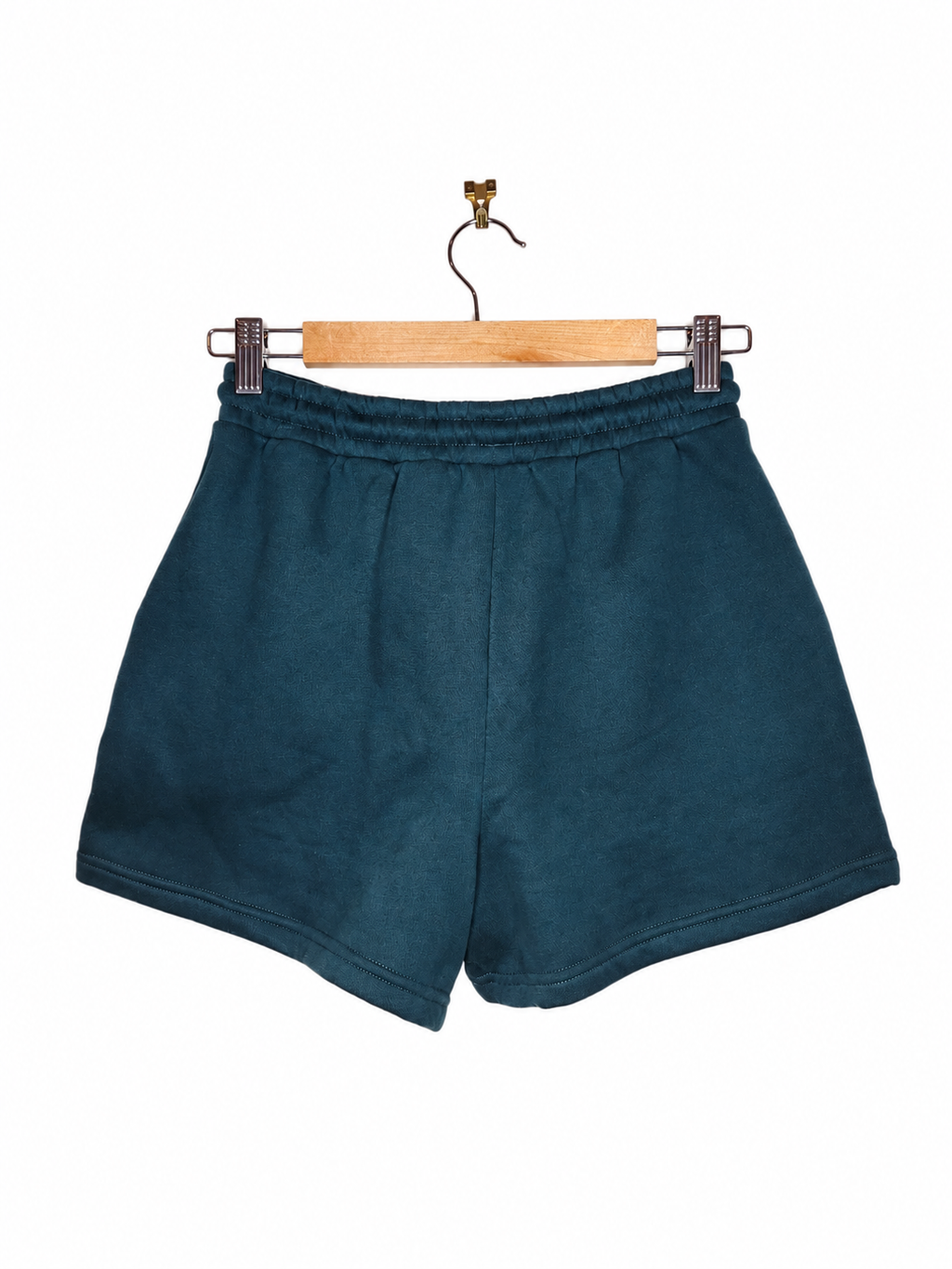 White Fox Fleece Lined Wide Fit Lounge Shorts (Size 6)
