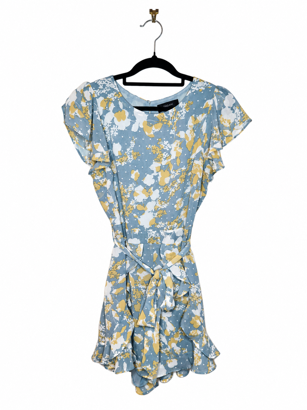 Pagani Ruffle Playsuit with Belt and Pockets (Size 8)