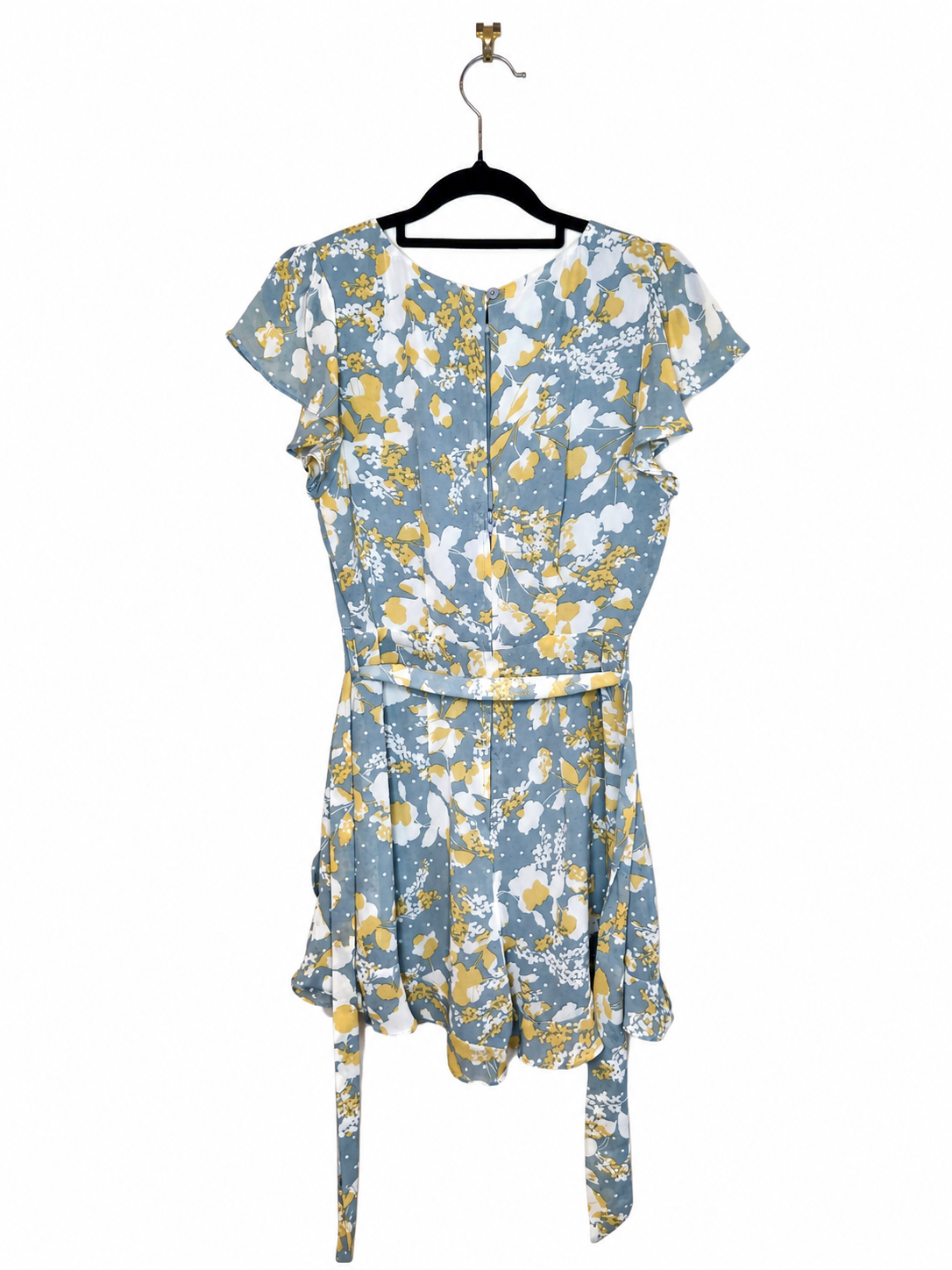 Pagani Ruffle Playsuit with Belt and Pockets (Size 8)