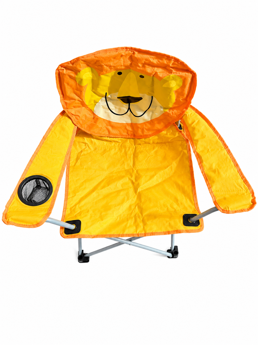 Lion Folding Camping Chair with Cup Holder & Carry Bag