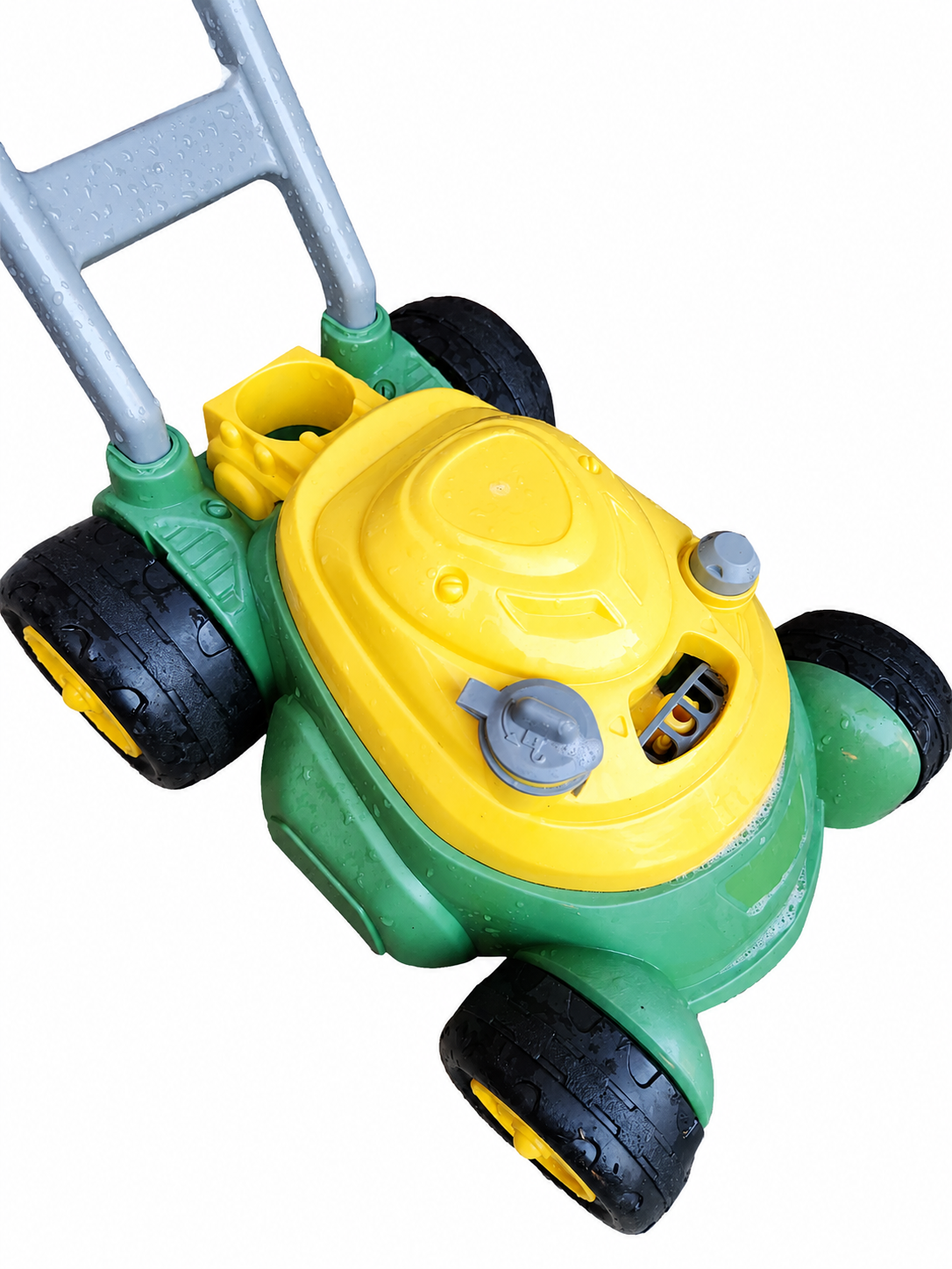 John Deere Plastic Bubble n Go Push Lawn Mower (flaw)