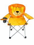 Lion Folding Camping Chair with Cup Holder & Carry Bag