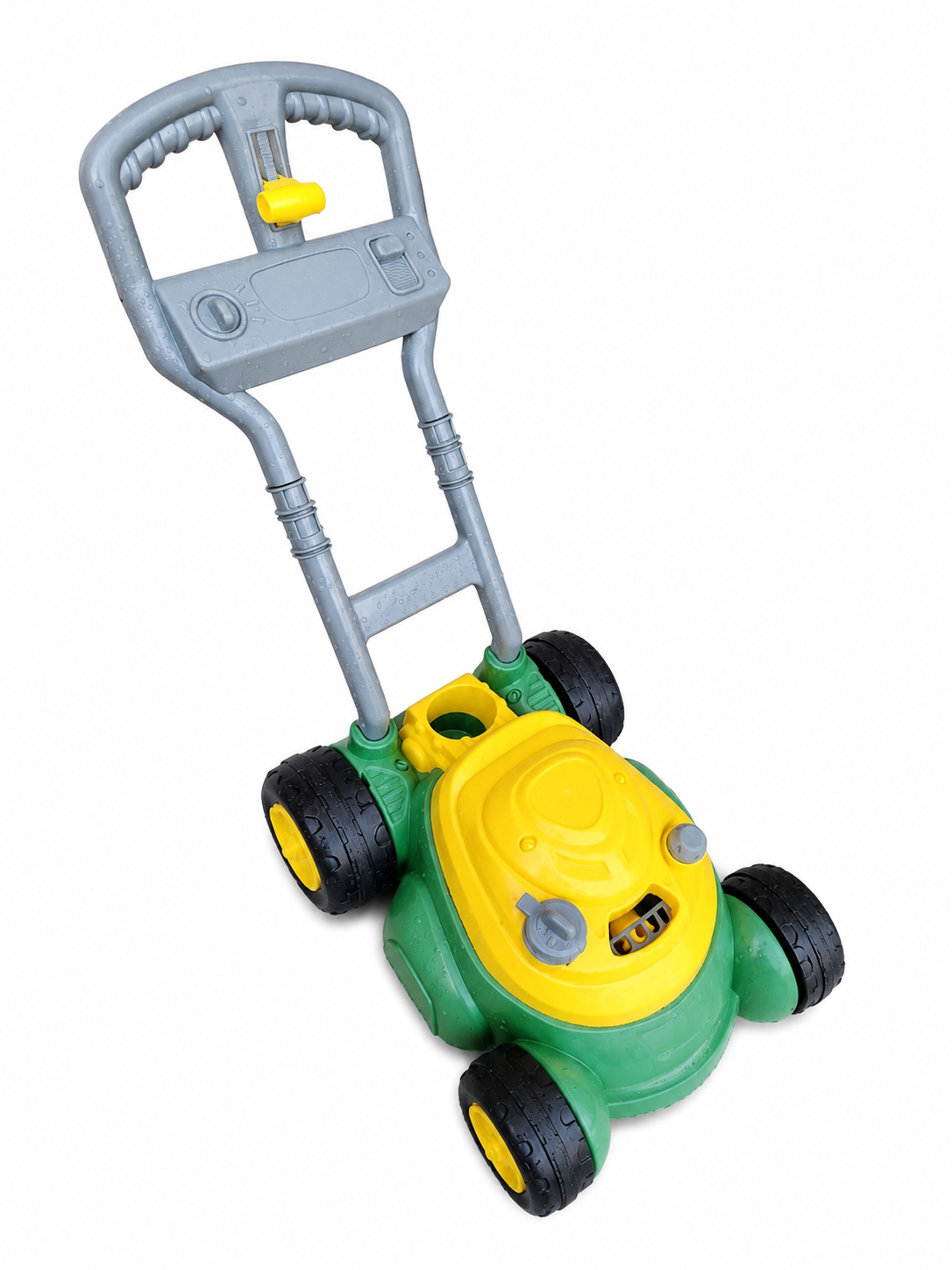 John Deere Plastic Bubble n Go Push Lawn Mower (flaw)