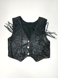 Leather Button-up Vest with Tassles (Size 2 years)
