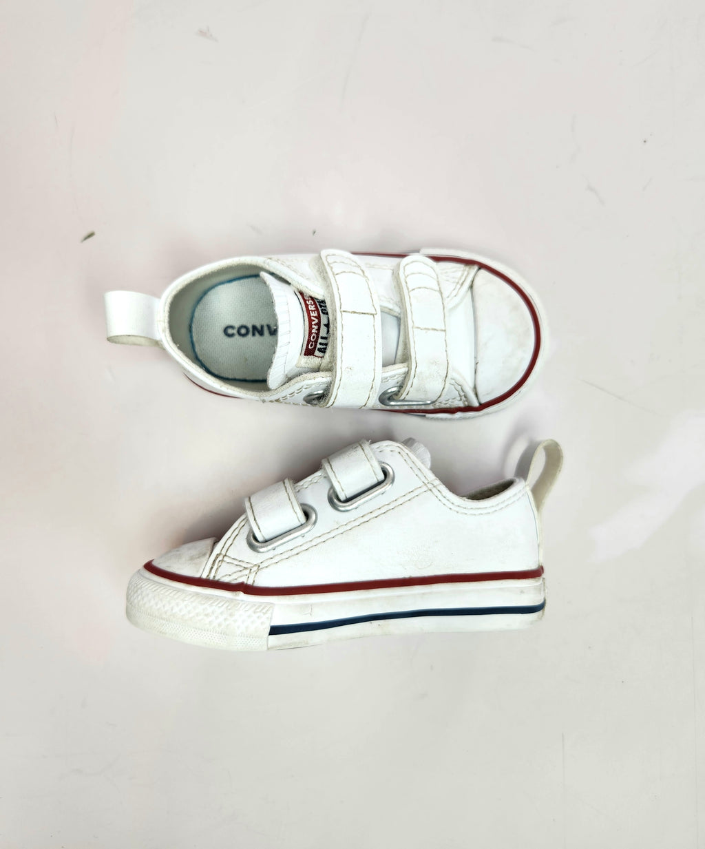 Converse Leather Velcro Shoes (Size US 5C)