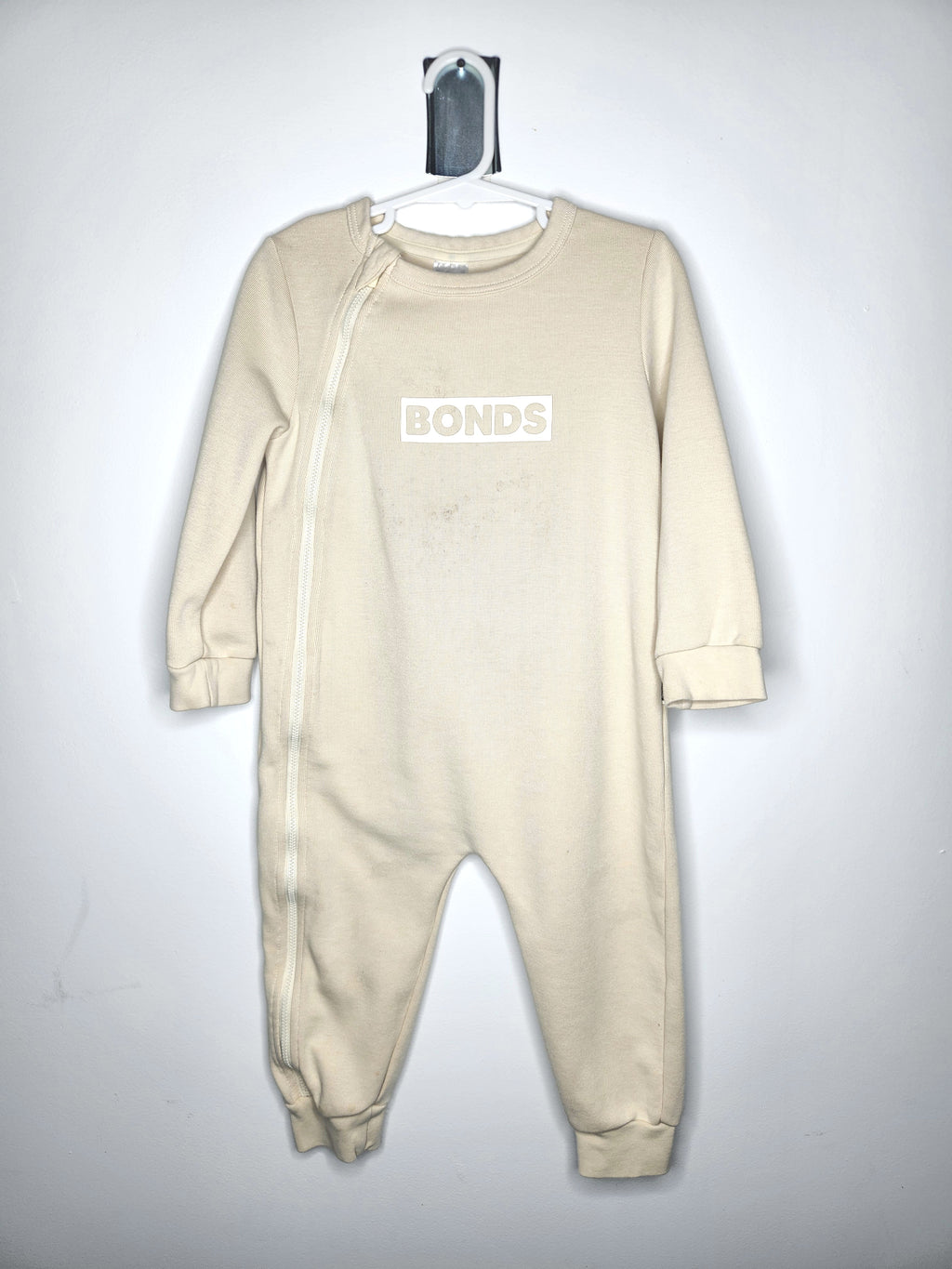Bonds Long Sleeve Wondersuit Romper (Size 18-24m)