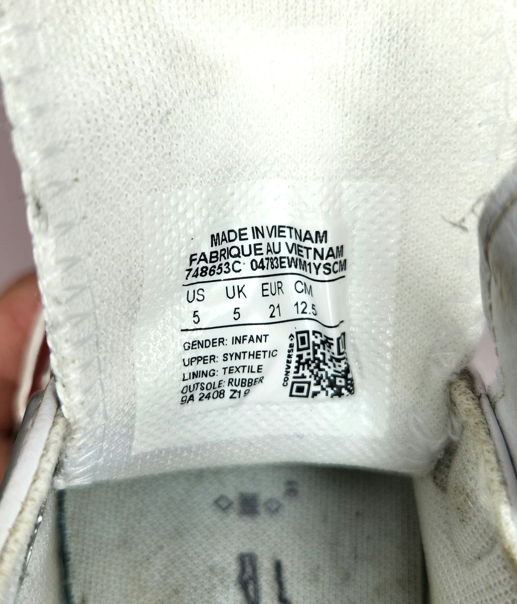 Converse Leather Velcro Shoes (Size US 5C)