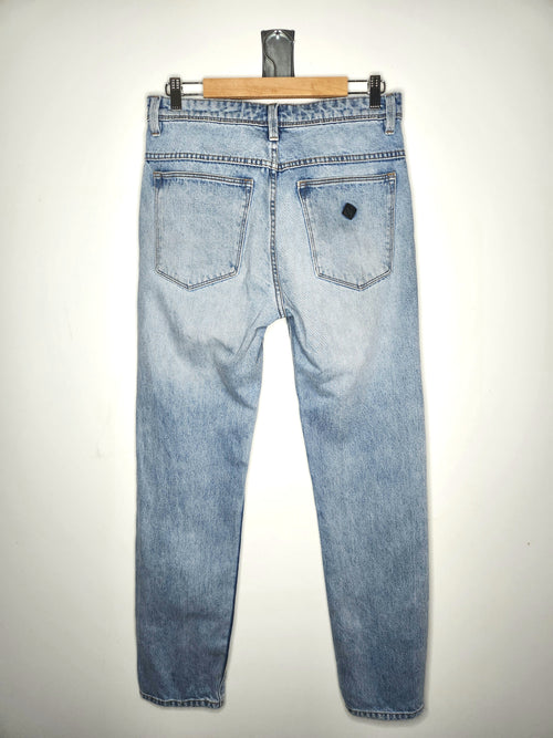 Abrand Denim Straight Leg High-Rise Mom Jeans (Size 12)