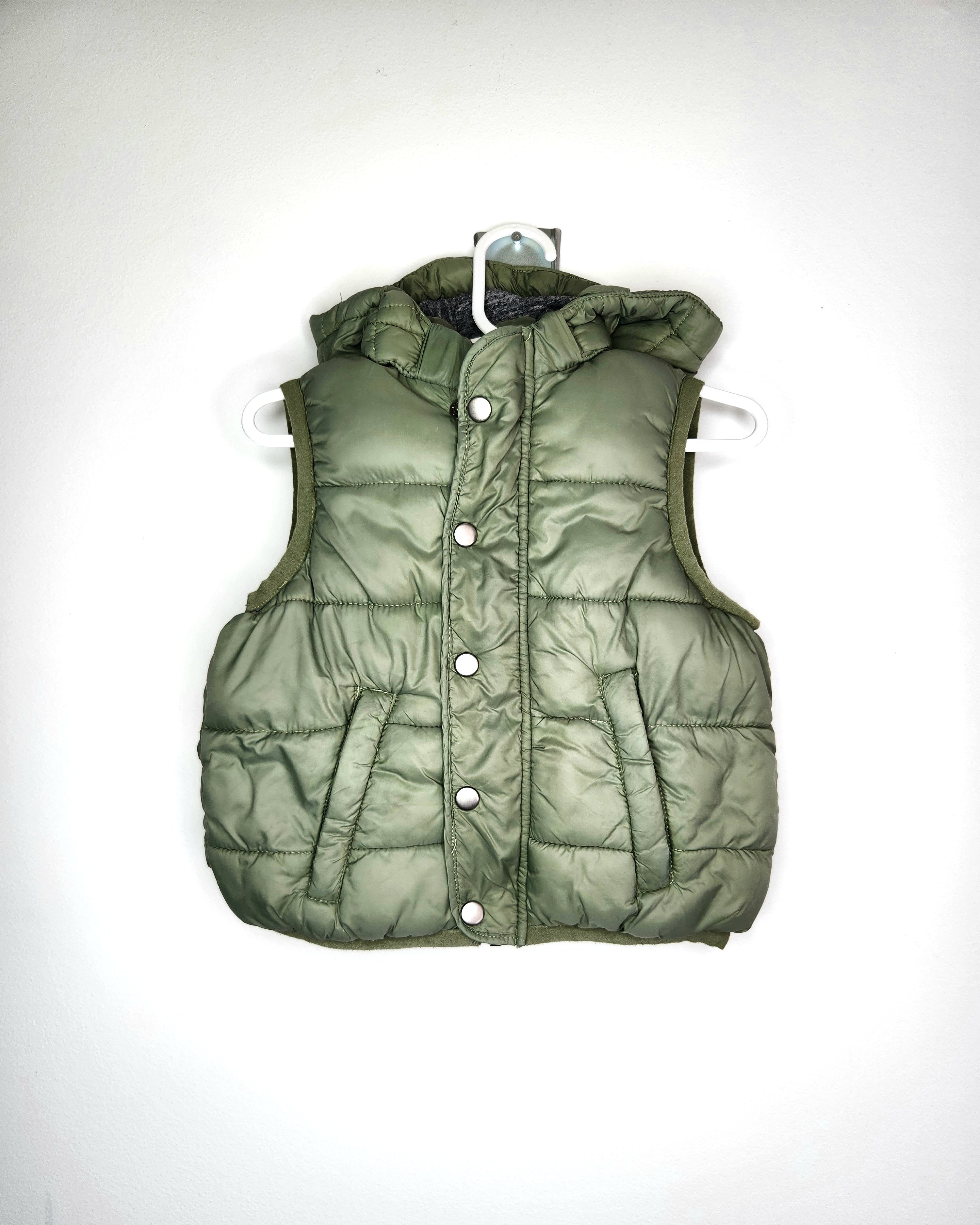 Seed Heritage Puffer Vest with Detachable Hood (Size 18-24m)